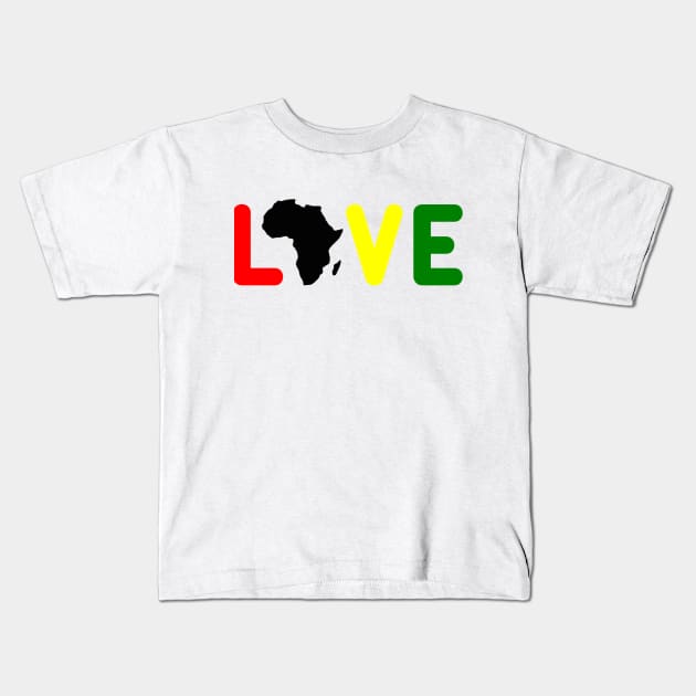 Love of Africa Kids T-Shirt by Cargoprints